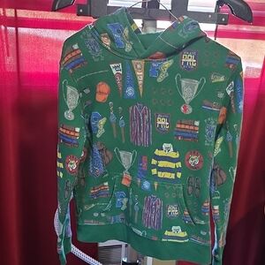 Polo by Ralph Lauren Green Kids Hoodie with Multicolor Print